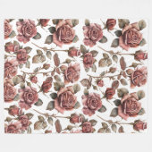 Oude rozen fleece deken (Voorkant (Horizontaal))