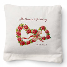 Oude rozen harten bloemstuk bruiloft retro rustiek