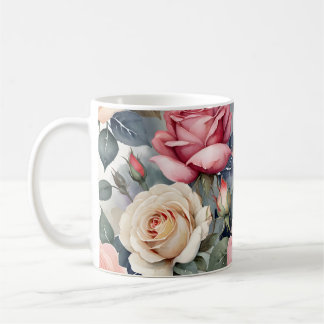 Oude rozen koffiemok