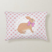 Oude Rozen Konijn Accent Kussen (Voorkant)