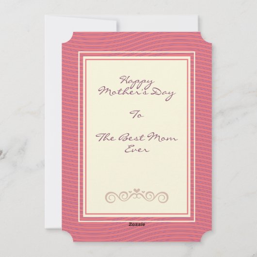 Oude Rozen Liefhebben Jou Mama Moederdag Cadeau Feestdagenkaart (Achterkant)