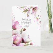 Oude rozen Moederdag kaart (Voorkant)