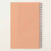 Oude rozen monogram journaal notitieboek (Achterkant)