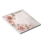 Oude Rozen Mooie Bloemen Achtergrond Valentijn Notitieblok (Schuin)