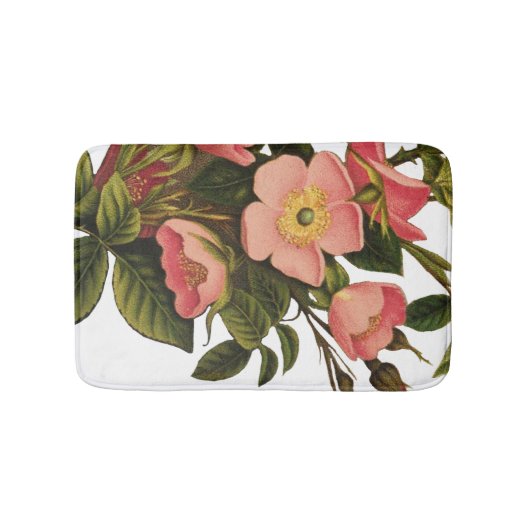 Oude Rozen Mooie Roze Botanisch Badmat (Voorkant)