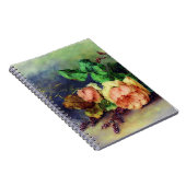 Oude rozen notitieboek (Rechterzijde)