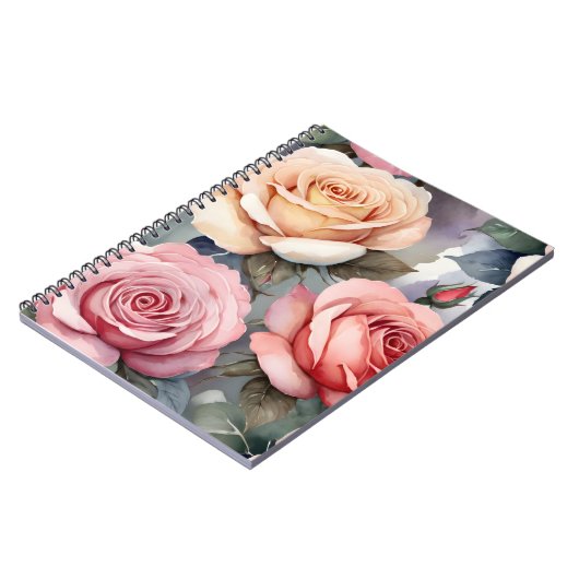 Oude rozen notitieboek (Linkerzijde)