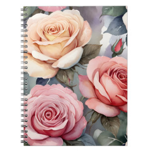 Oude rozen notitieboek
