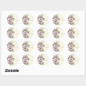 Oude Rozen Oude Glamour Aangepaste Partij Favor Ronde Sticker (Vel)