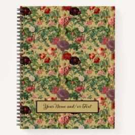 Oude Rozen Patroon Notitieboek