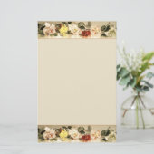Oude Rozen Persoonlijk Briefpapier (Staand voorkant)