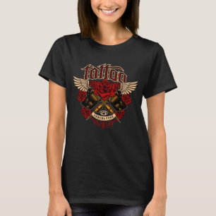 Oude Rozen van de Tattoo van de School subcultuur  T-shirt