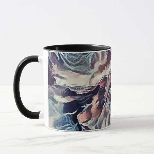 Oude rozen , vintage mok (Links)