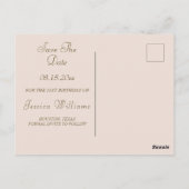 Oude Rozen Vlinder, Muzieknoten Save The Date Briefkaart (Achterkant)