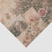Oude rozentuin antieke ansichtkaarten brieven tissuepapier (Detail)