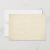Oude  RSVP-bruiloft RSVP Kaartje (Achterkant)