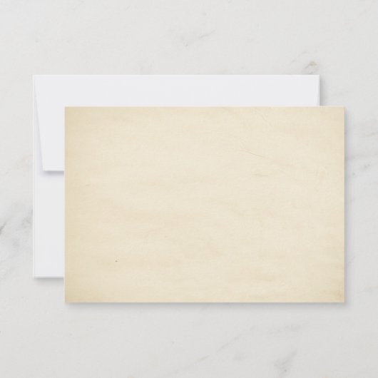 Oude  RSVP-bruiloft RSVP Kaartje (Achterkant)