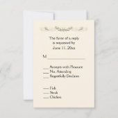 Oude RSVP met menu (Voorkant)