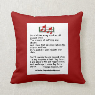 Oude Rugged Cross Hymn Pillow Kussen
