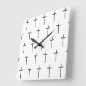 Oude Rugged Cross Wall Klok (Hoek)
