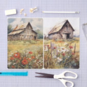 Oude ruige schuren tissuepapier (Craft)