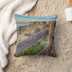 Oude ruige strand hek kussen