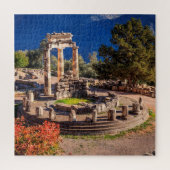 Oude ruïnes Athina Pronaia tempel in Delphi Legpuzzel (Verticaal)