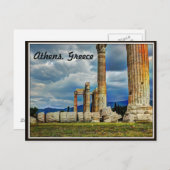 Oude ruïnes in Athene Griekenland Briefkaart (Voorkant / Achterkant)