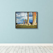 Oude ruïnes in Athene Griekenland Canvas Afdruk (Insitu (Houten vloer))