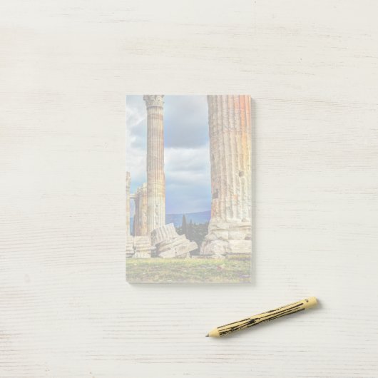 Oude ruïnes in Athene Griekenland Post-it® Notes (Op bureau)