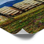 Oude ruïnes in Athene Griekenland Poster (Hoek)