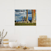 Oude ruïnes in Athene Griekenland Poster (Keuken)