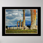 Oude ruïnes in Athene Griekenland Poster (Voorkant)