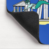 Oude ruïnes onder water muismat (Hoek)