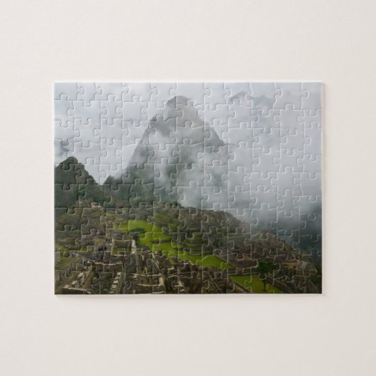 Oude ruïnes van Machu Picchu met Andes Legpuzzel (Horizontaal)
