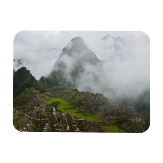 Oude ruïnes van Machu Picchu met Andes Magneet (Horizontaal)