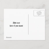 Oude ruïnes verhuizen naar nieuw adres aankondigingskaart (Achterkant)