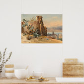 Oude Ruins bij Messina - Rémond Fine Art Poster (Keuken)