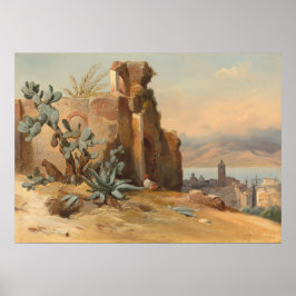 Oude Ruins bij Messina - Rémond Fine Art Poster