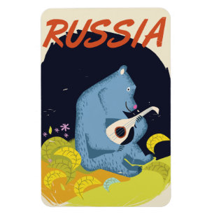 Oude Rusland Beer-reisposter Magneet
