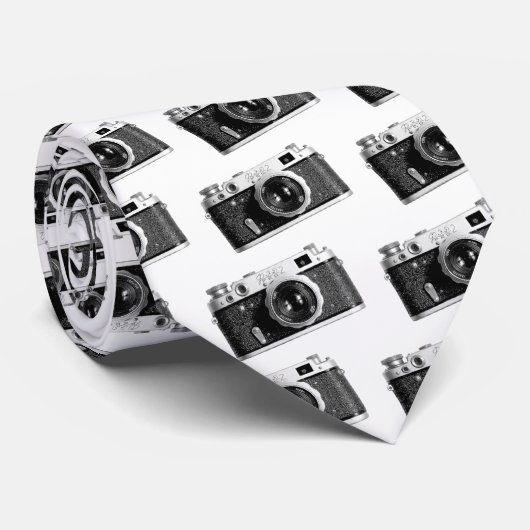 Oude Russische camera - wit Stropdas (Opgerold)