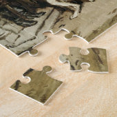 Oude Russische Kunst Borzoi Puzzel (Zijkant)