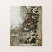 Oude Russische Kunst Borzoi Puzzel (Verticaal)