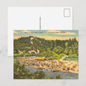 Oude Russische Rivier Strand Postkaart (Voorkant / Achterkant)