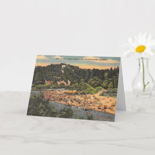 Oude Russische Rivierstrand Kaart (Kleine Plant)