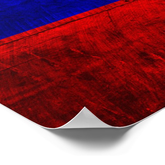 Oude Russische vlag Poster (Hoek)