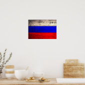 Oude Russische vlag Poster (Keuken)