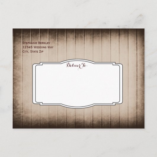 Oude Rustic Barn Wood Sparen de Briefkaarten van d (Achterkant)