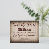 Oude Rustic Barn Wood Sparen de Briefkaarten van d (Staand voorkant)