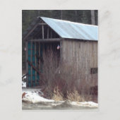 Oude Rustic Covered Bridge Briefkaart (Voorkant)
